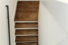 Dark Walnut Stain on Red Oak Hardwood Floors in Park City 5