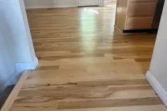 Engineered Hickory Floor Refinish in Draper Comes Back to Life