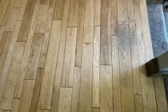 Full Hickory Hardwood Restoration on Bevel-Edge Floors in Pepper Wood
