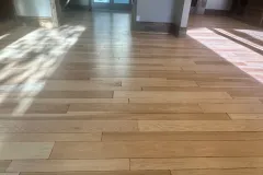 Hardwood Floor Refinish with Satin Clear Coat Finish