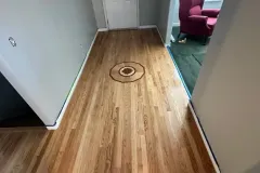 Red Oak Entry Refinish with Neutral Stain in Orem Utah 2