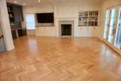 White Oak Herringbone Hardwood Floors Spanning an Entire Home 1