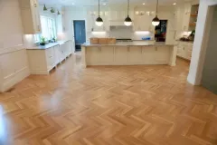 White Oak Herringbone Hardwood Floors Spanning an Entire Home 10